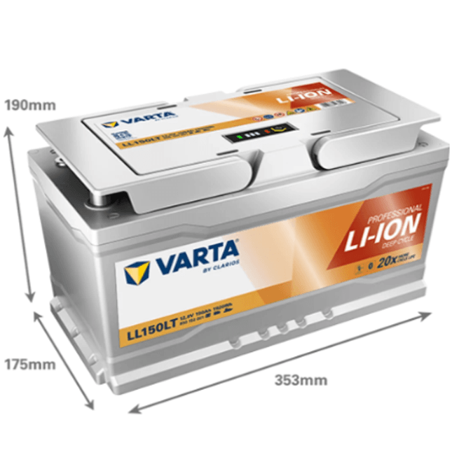 Hovedbilde Varta Lithium LL150 12V 150Ah - HEAT - Bluetooth ...