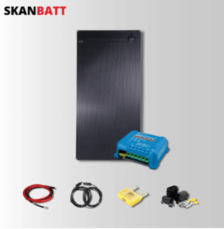 SKANBATT Solcellepakke - 160W Flex / Victron MPPT 15A