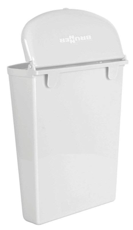 Søppelkasse Pillar 5,5l m-fester hvit