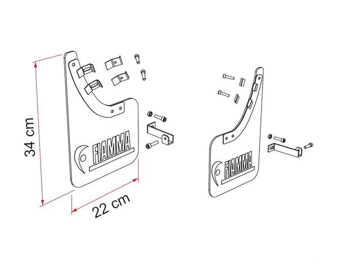 Hovedbilde Skvettlapper Fiamma til Fiat Ducato bobil / ...