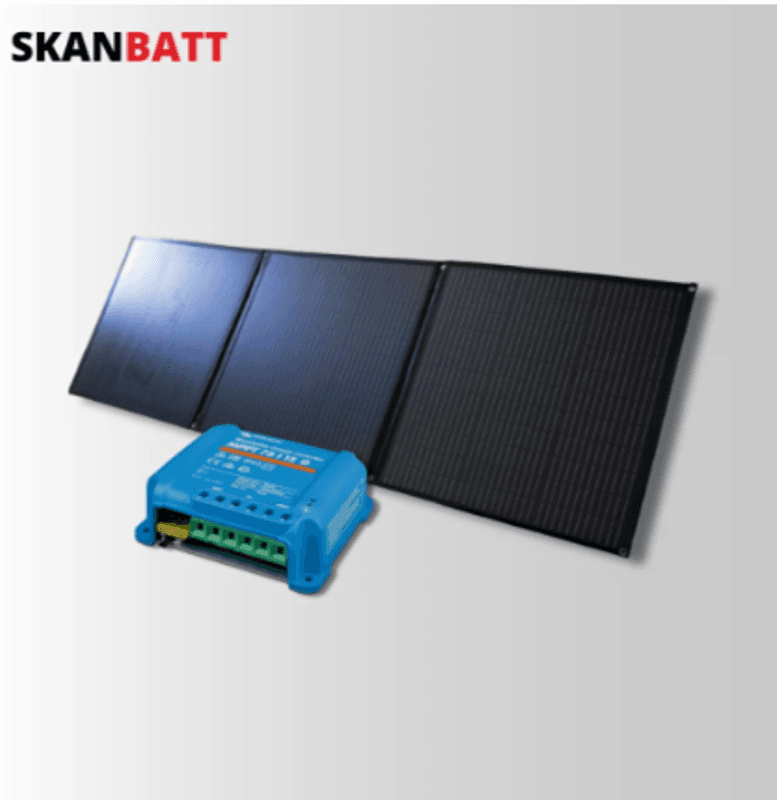 SKANBATT Solcellepakke - 180W Sammenleggbart - Victron MPPT 15A