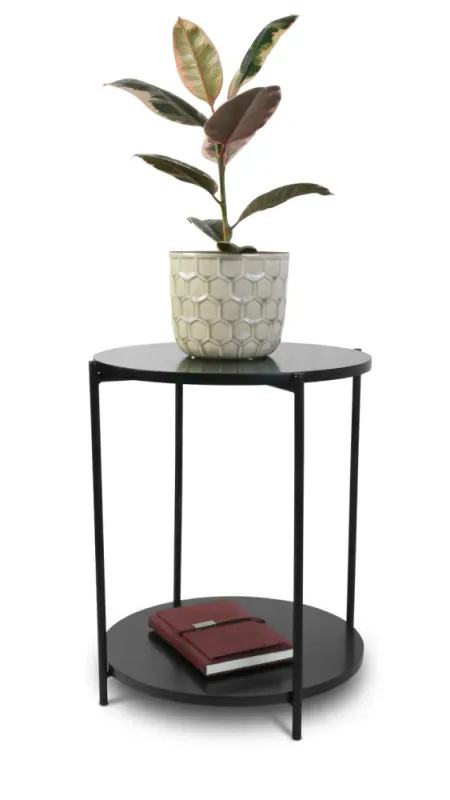 Day sidebord svart Ø40 H50cm
