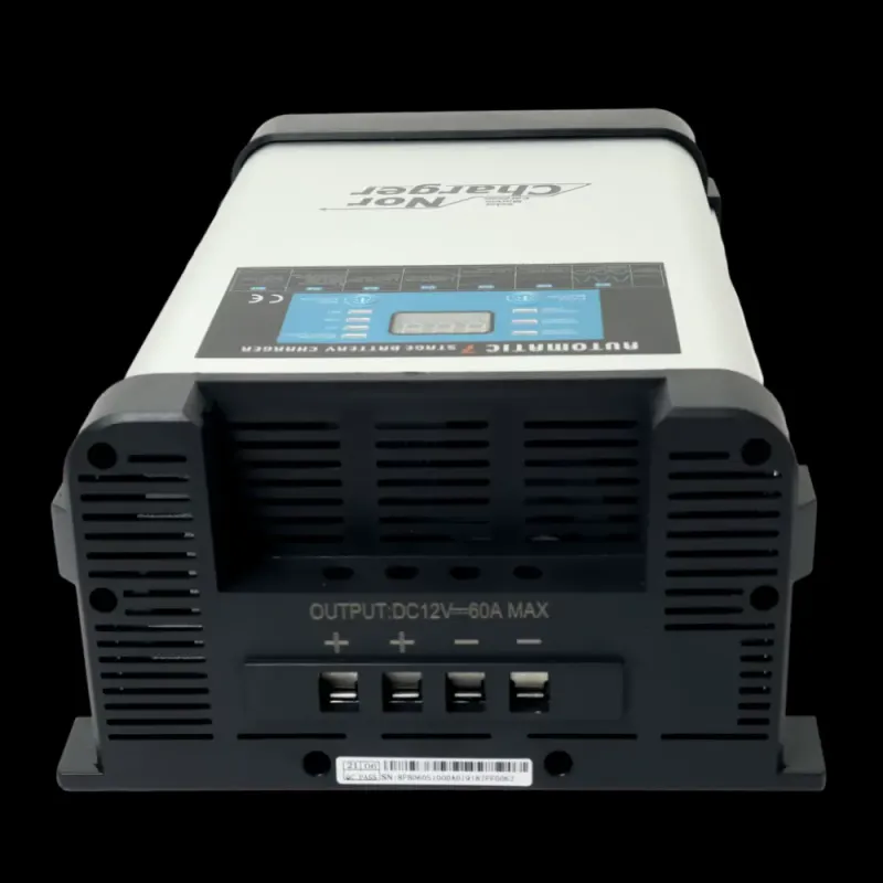 NOR CHARGER Pro Serie Elektronisk Batterilader 12V 60A - 2 Kanaler